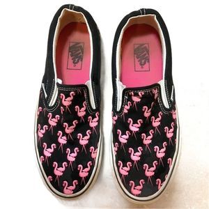 flamingo slip on vans